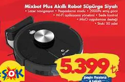 OMİX MİXBOT PLUS AKILLI ROBOT SÜPÜRGE SİYAH